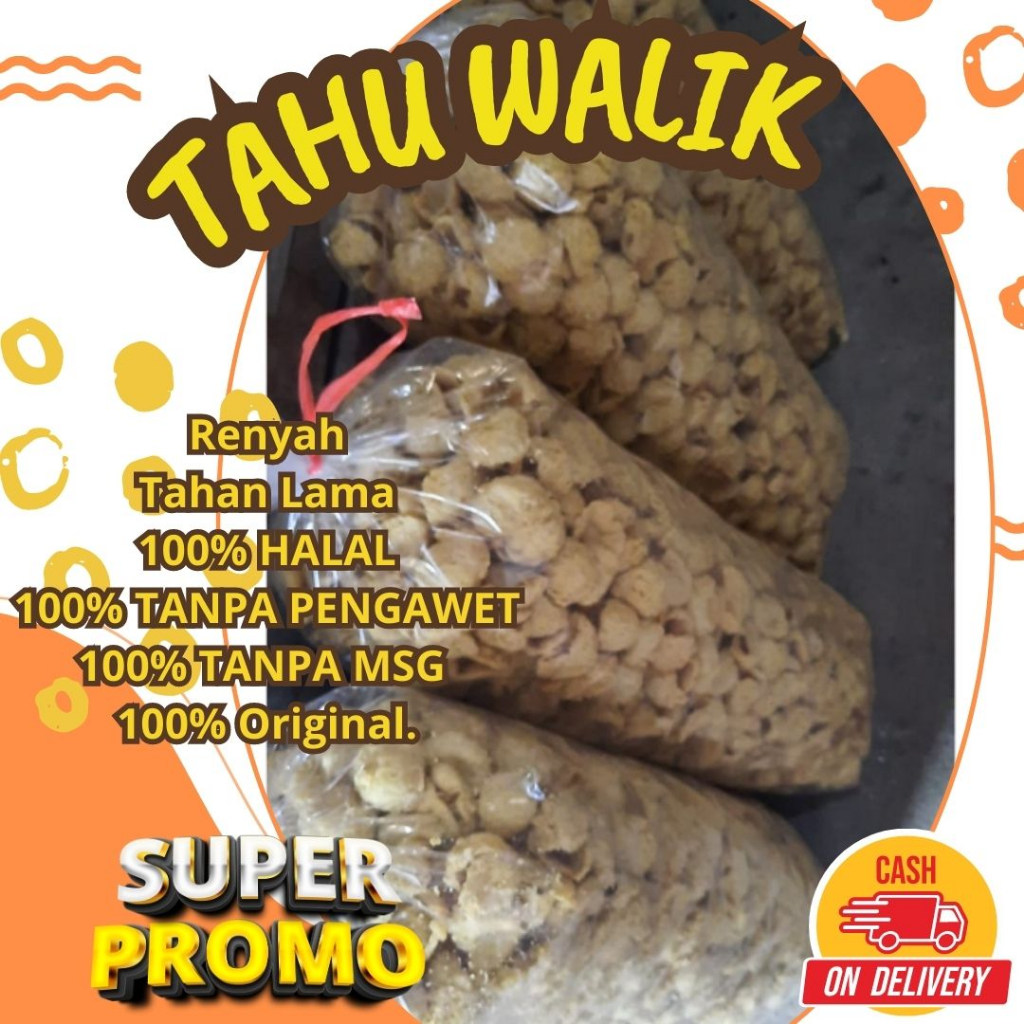 

Kripik tahu walik, Renyah 500gram/1kg/2kg/kiloan Berkualitas