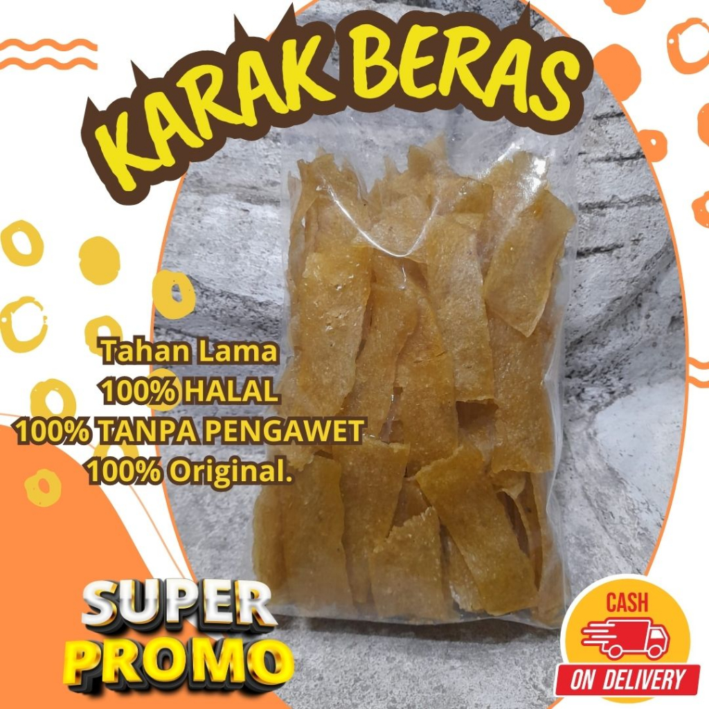 

Karak Beras Rasa Bawang, Karak beras Asli Original Asli Klaten