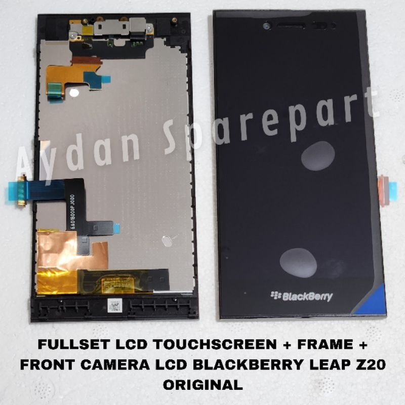 Fullset LCD Touchscreen + Frame + Front camera For BB / Blackberry Leap Z20 Original