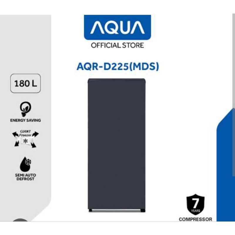Aqua Kulkas 1 Pintu 180 L AQRD225 MDS MLS AQRD 225 MDS MLS