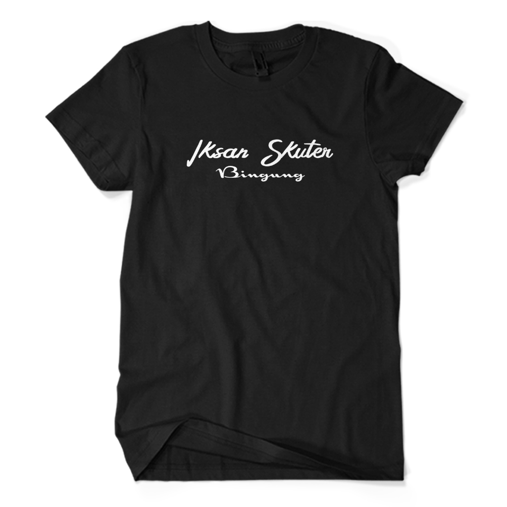 Kaos Distro Premium IKSAN SKUTER BINGUNG - Baju Musisi Musik Indie Indonesia Unisex Dewasa