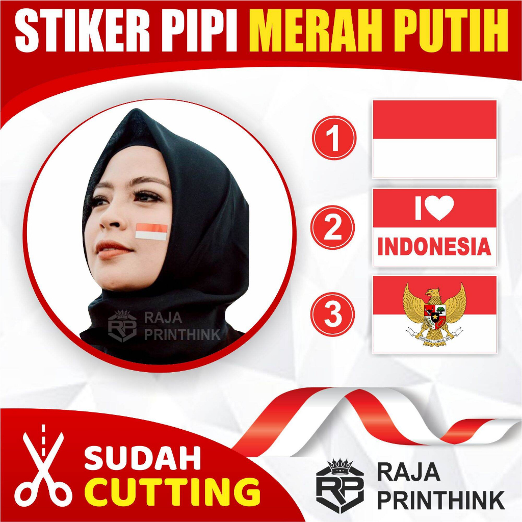

Sticker pipi Stiker kemerdekaan HUT RI Dirgahayu Indonesia