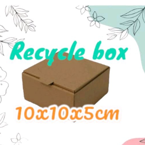 

Kardus packing pizza 10x10x5 cm recycle packaging luar polos dalam sablon