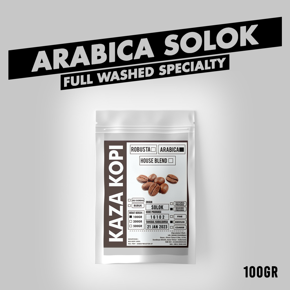 

Kopi Arabica Solok Full Washed 100gr