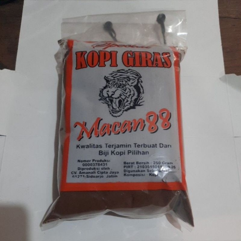 

Kopi Giras Cap Macan 88 250gr