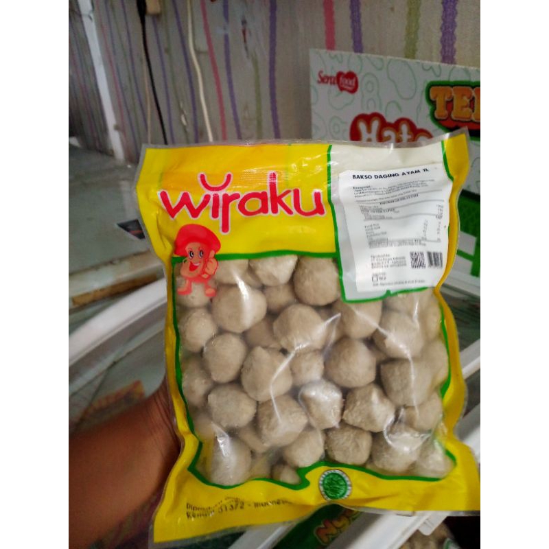 

bakso ayam wiraku 500gr/bakso enak/bakso aam