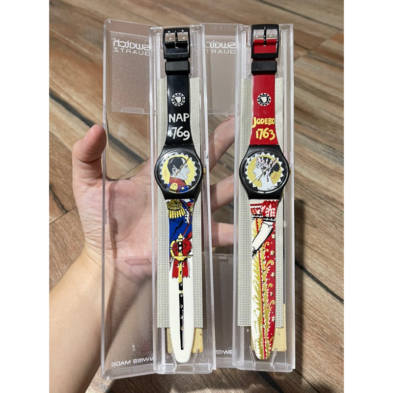 Swatch Famous Couple by Ravage GB158-159 Napoleone & Josephine 1994 NEW OLD STOCK