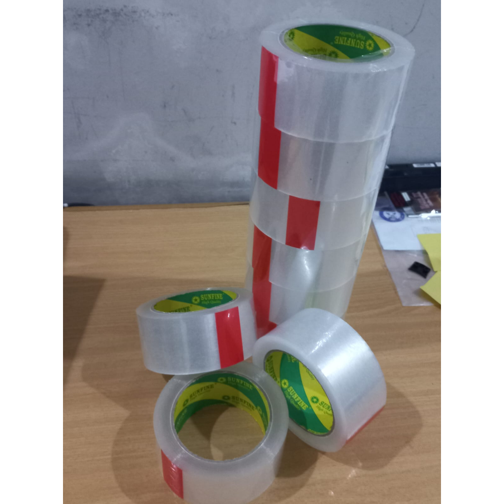 Lakban / Isolasi / OPP Bening Sunfine 48 mm x 100 yard