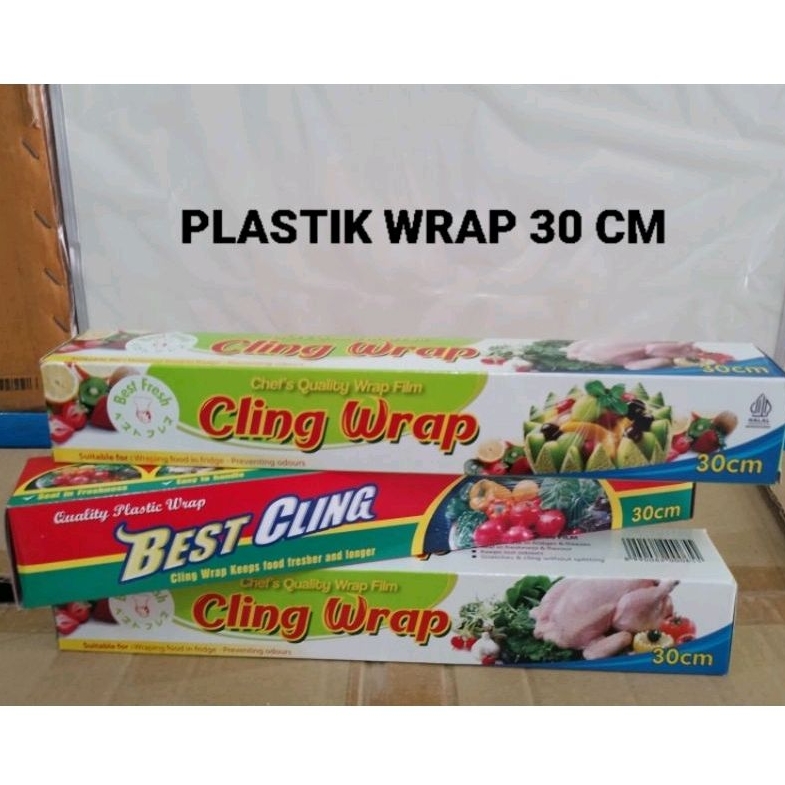Plastik Wrapping Cling Wrap|Best Cling Pembungkus Makanan Plastik Wrapping 30 cm × 30 m