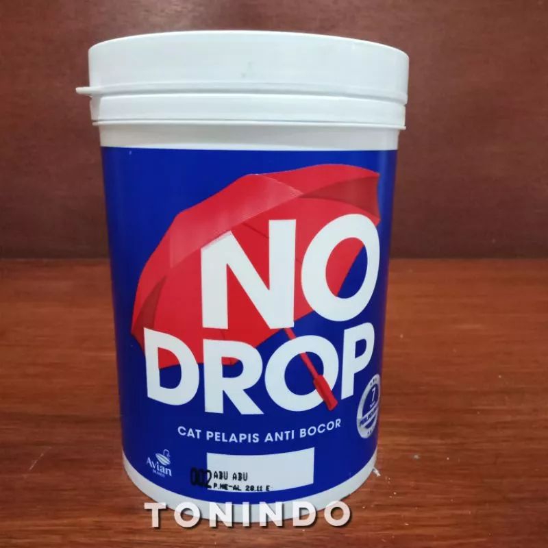 No Drop Cat Pelapis Anti Bocor No. 002 Warna Abu-Abu 1kg