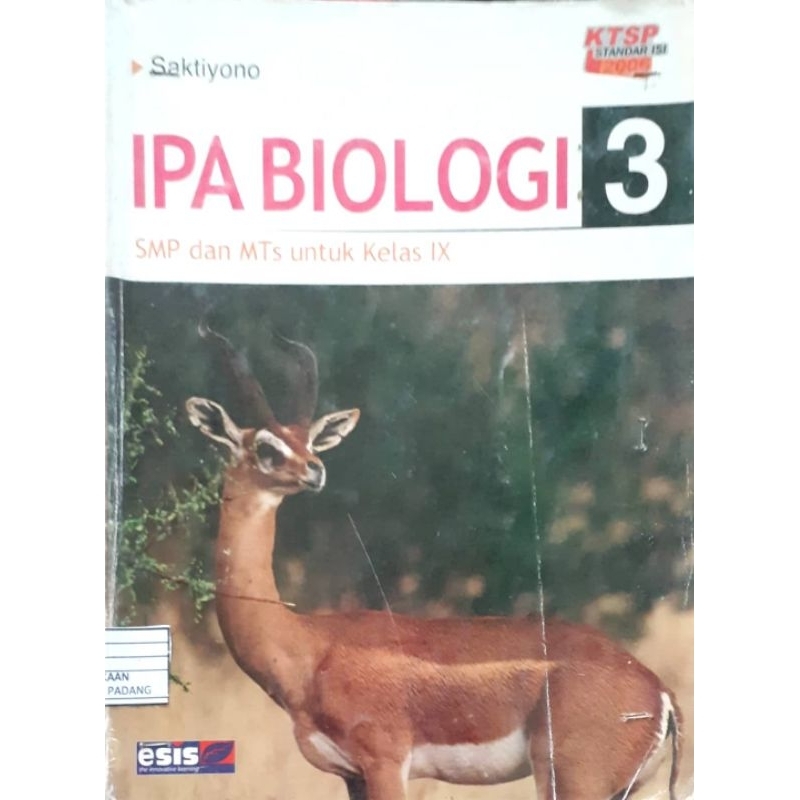 

IPA Biologi SMP dan MTs Jilid 3 untuk Kelas IX
