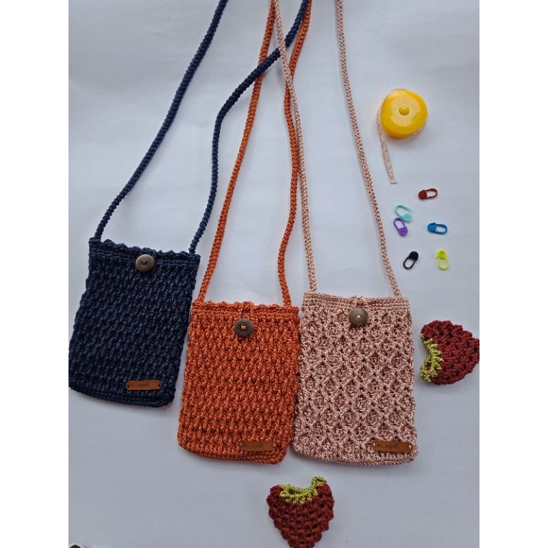 Tas Hp Rajut / tas rajut selempang / tas rajut wanita