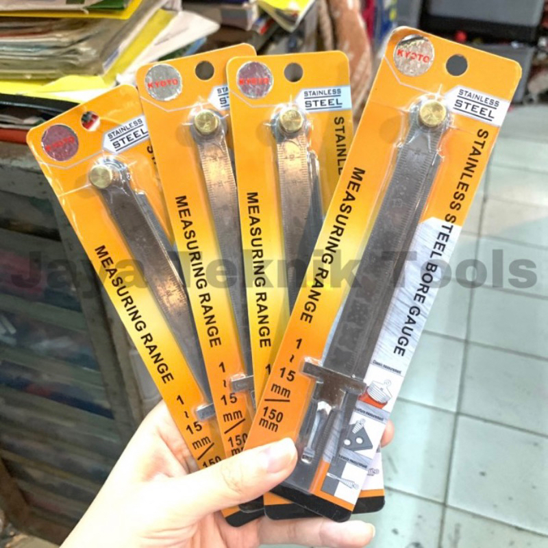 

Taper Gauge Penggaris Kyoto 150 mm Stainless Pengukur Lubang Ruler 15 cm