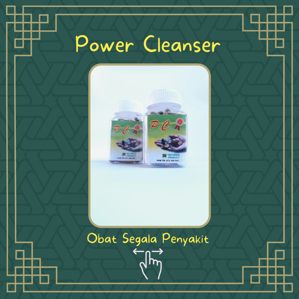 Distributor Power Cleanser PC PiCI Kecil 50 kapsul Makassar, DETOX RACUN TUBUH