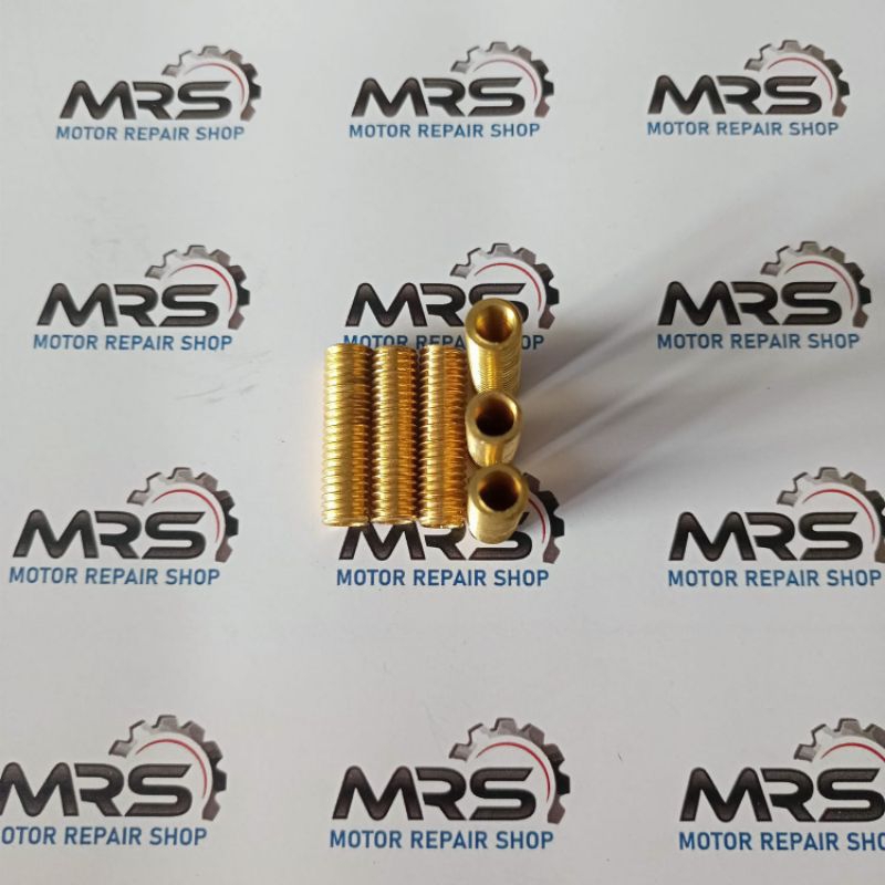 SOK DRAT M 6 X 8 KUNINGAN DRAT DALAM BAUT 10 DRAT LUAR BAUT 12