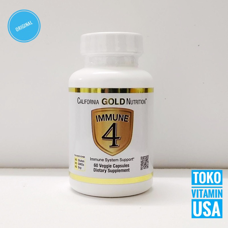 California Gold Nutrition Immune 4 Immune System Support 60 Capsules