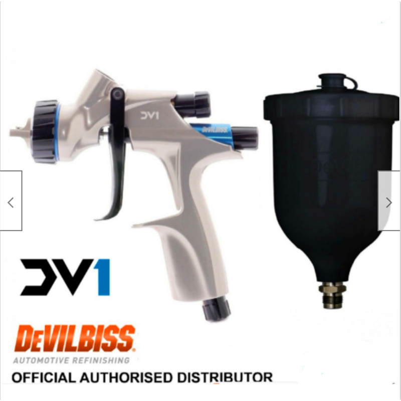 Devilbiss Clearcoat Spray Gun DV1 dengan DV1-B1 PLUS 600ml cup 1.3mm