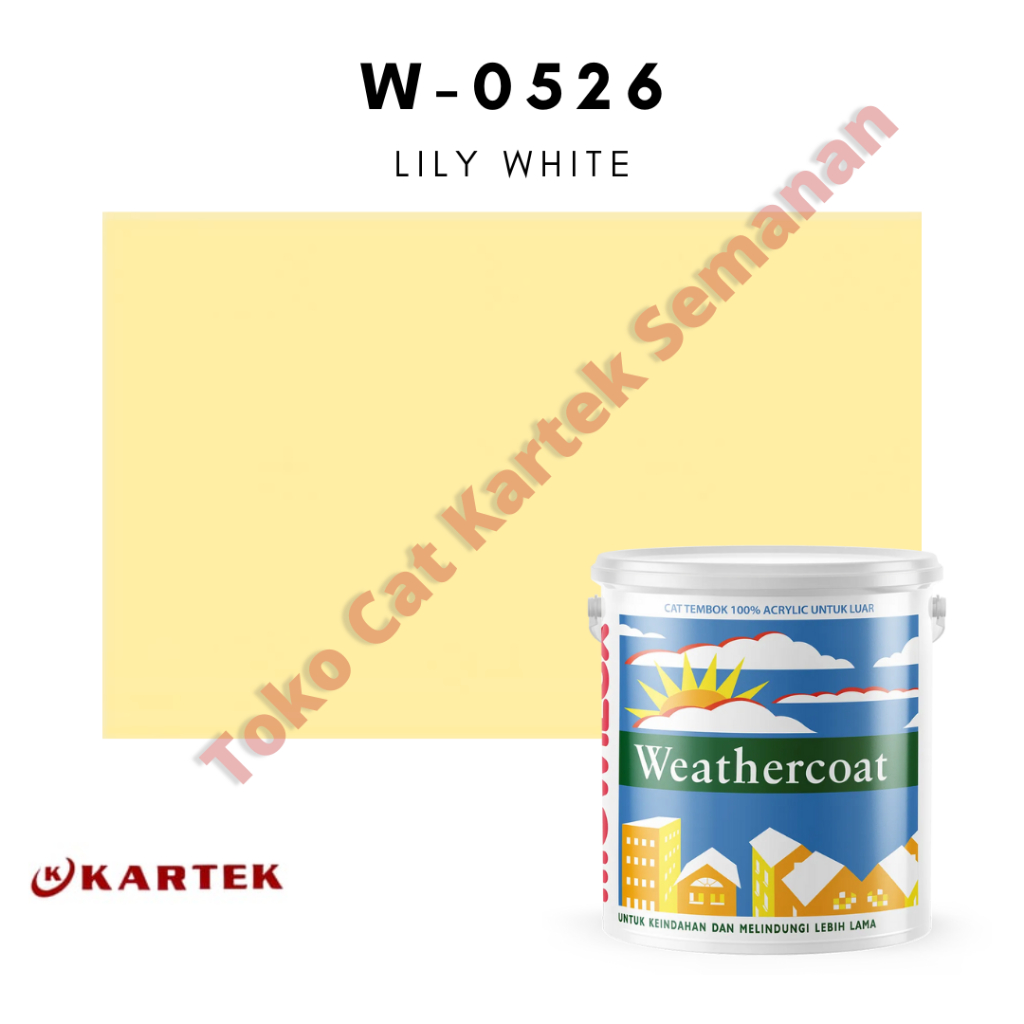 Mowilex Weathercoat Exterior W-0526 Lily White (20 liter)