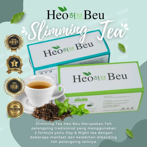 

Heo Beu Slimming Tea Paket 2 Box (1 Siang dan 1 Malam) Teh Pelangsing Penahan Nafsu Makan ORIGINAL Viral Pelancar BAB Detox Usus - Teh Pelangsing Tubuh