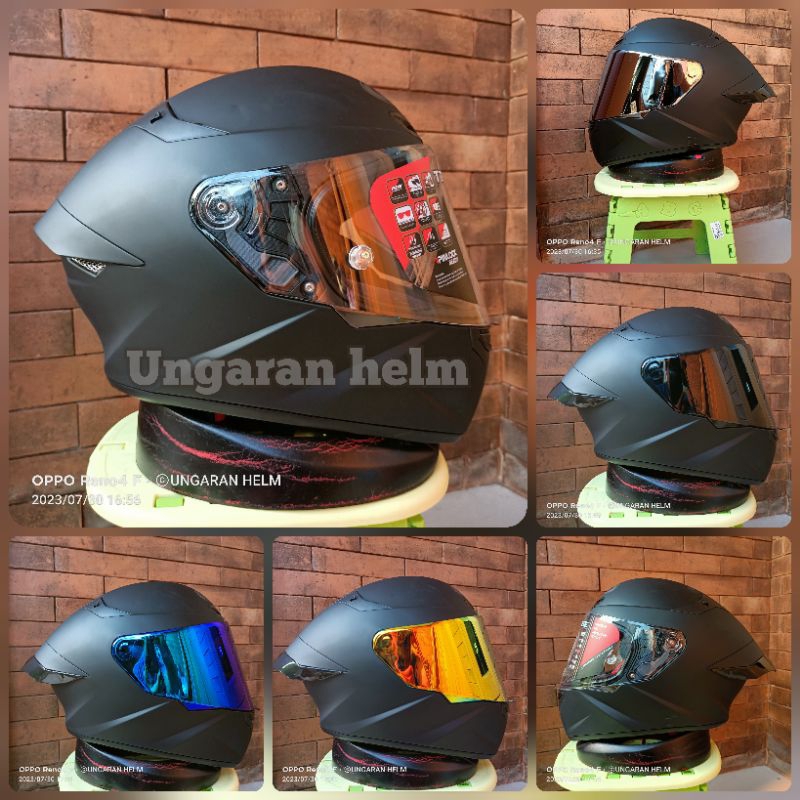 Helm KYT TT Course Solid Black Doff TTC Black Matt