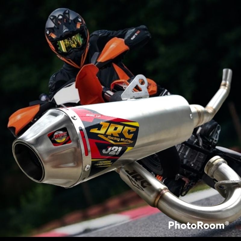 Knalpot KLX CRF DTRACKER WR 155 JRC Original Gantungan PNP