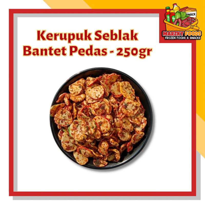 

250gr Kerupuk Seblak Bantet Kering Gurih Pedas Nampol