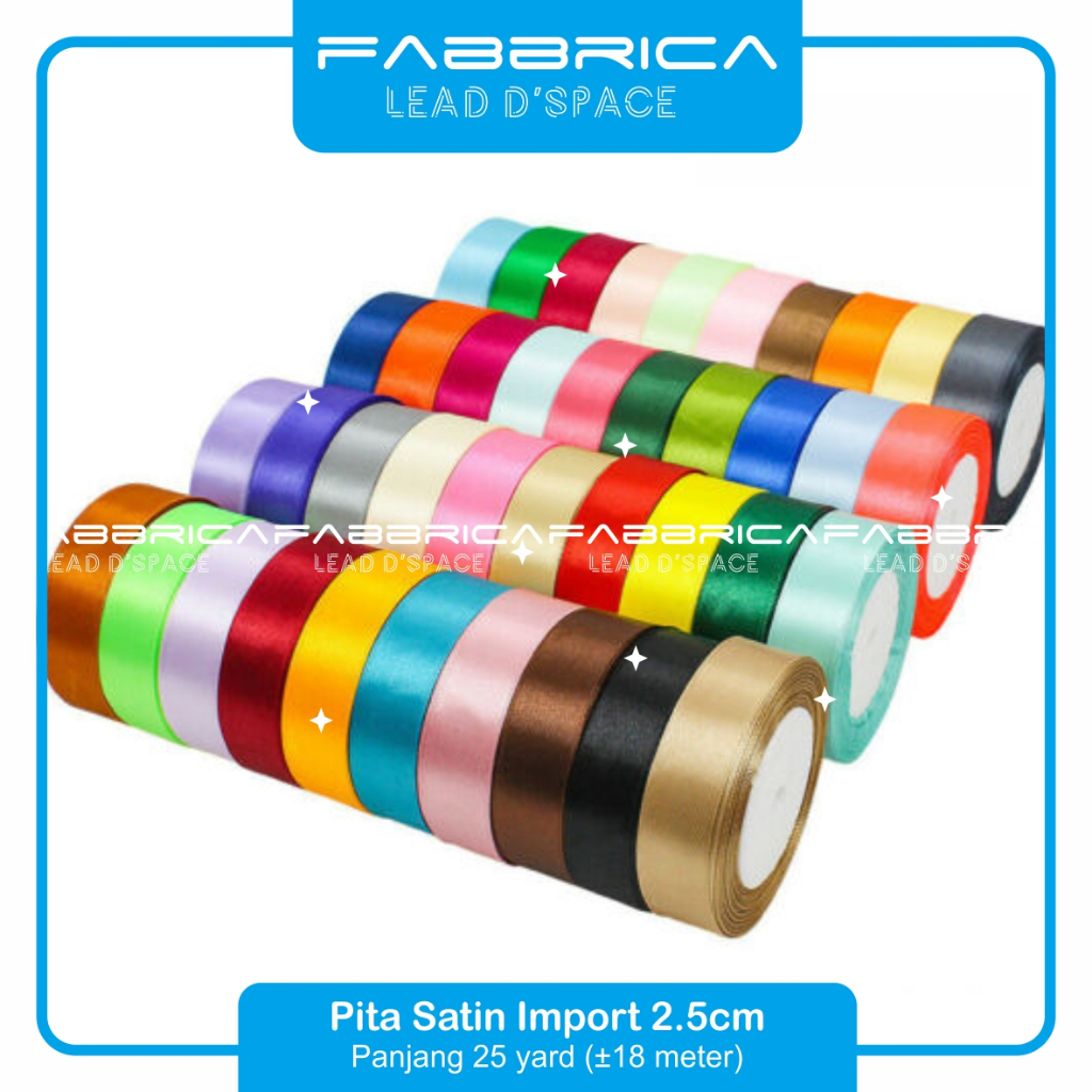 

Fabbrica - Pita Satin 2.5 CM 1 Inch Pita Kado Hampers Parcel / Pita Parsel Kado Hampers 2.5CM Part 2
