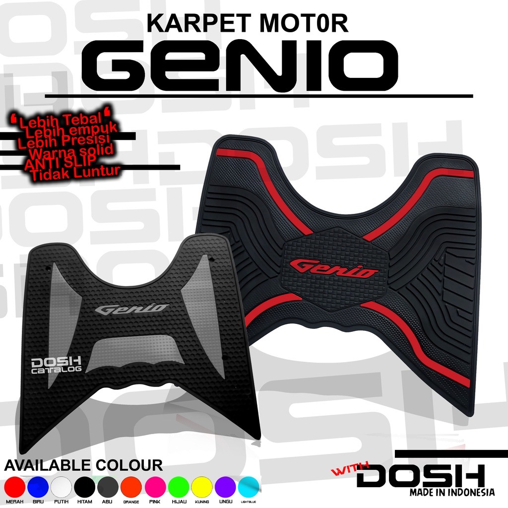KARPET MOTOR GENIO 110 CBS ISS KARPET GENIO 110