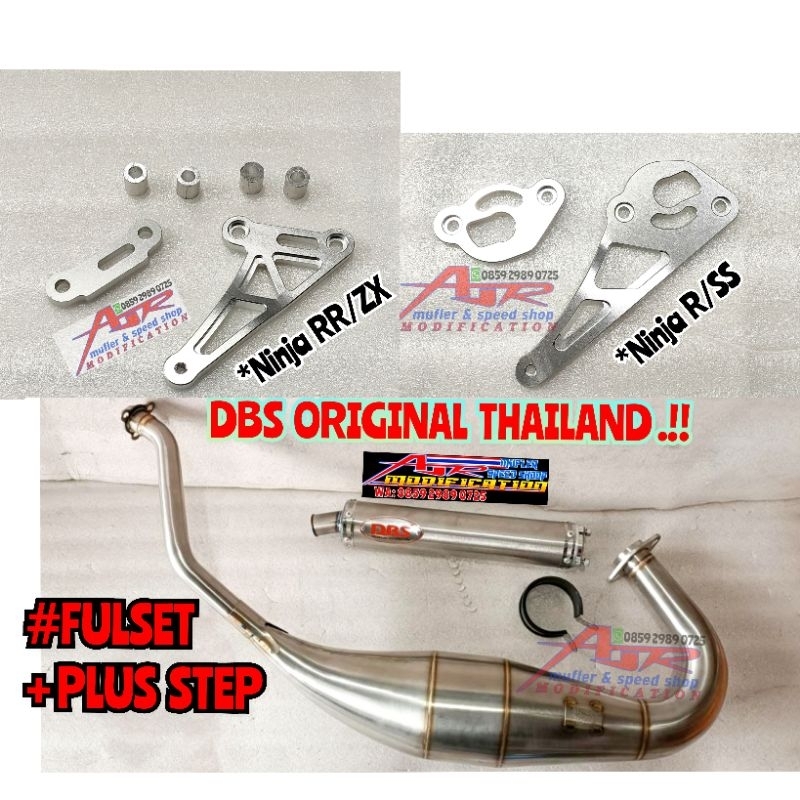 PAKET HEDON Knalpot DBS ORIGINAL THAILAND PLUS STEP Jomblo COBRA BIASA & SUPER COBRA Kawasaki Ninja 