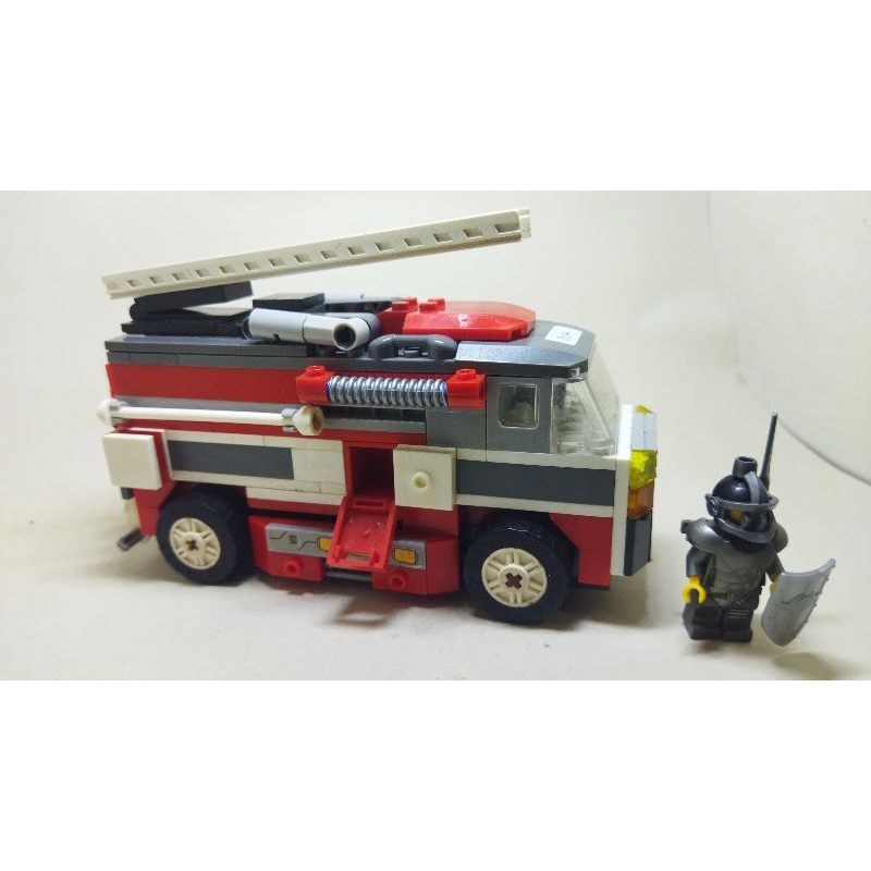 Lego kw mobil pemadam UK besar/Lego kendaraan/Lego mainan bekas/Lego mainan balok