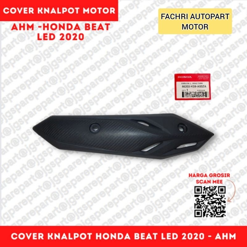 Tutup Cover Tameng Pelindung Knalpot Beat 2020-2022 Original