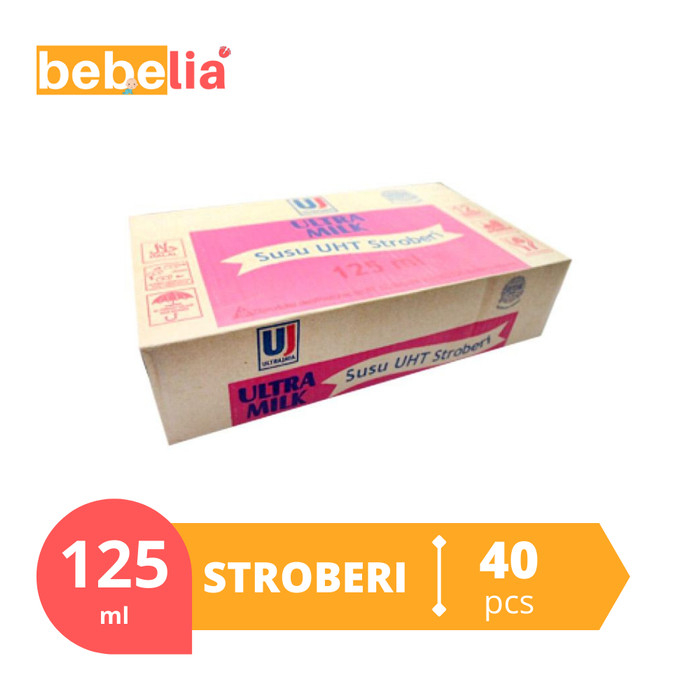 

Ultra Milk Susu UHT Stroberi 125 ml isi 40 pcs