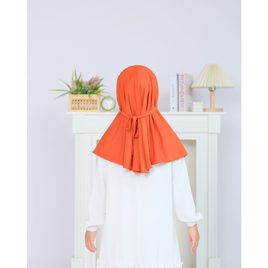 Hijab Bergo Anak Tanggung (Usia 3 sampai 5 tahun) / Hijab Non Ped / Hijab Bergo Jersey Zoya