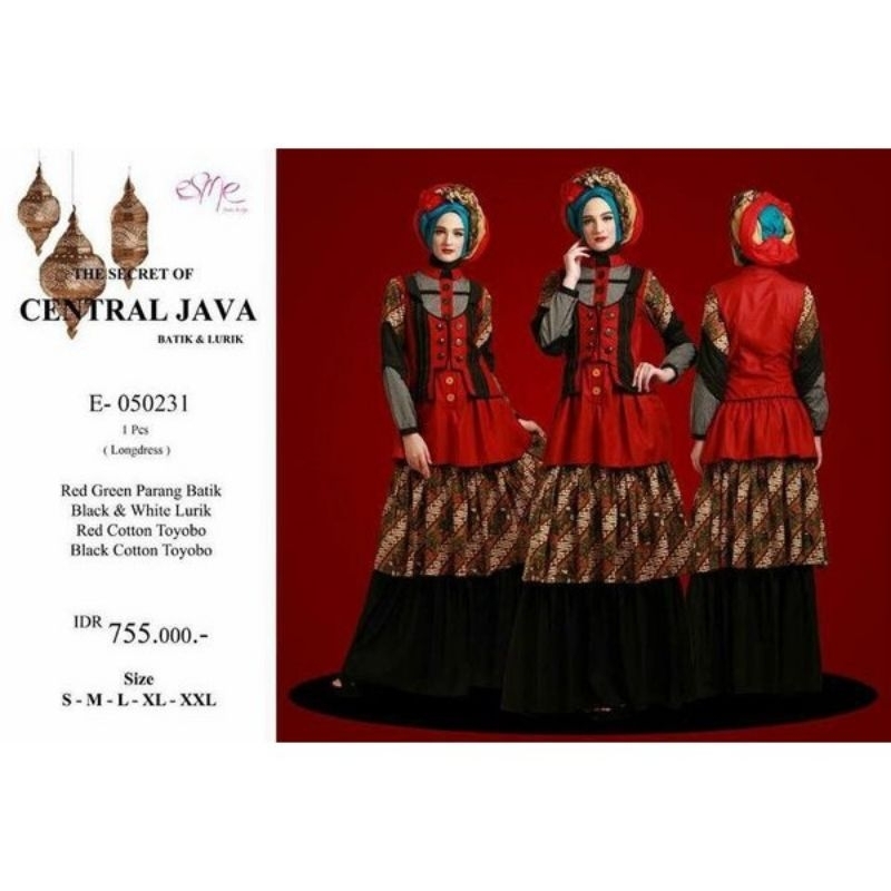 (COD) Gamis E-050231 by Esme Fashion