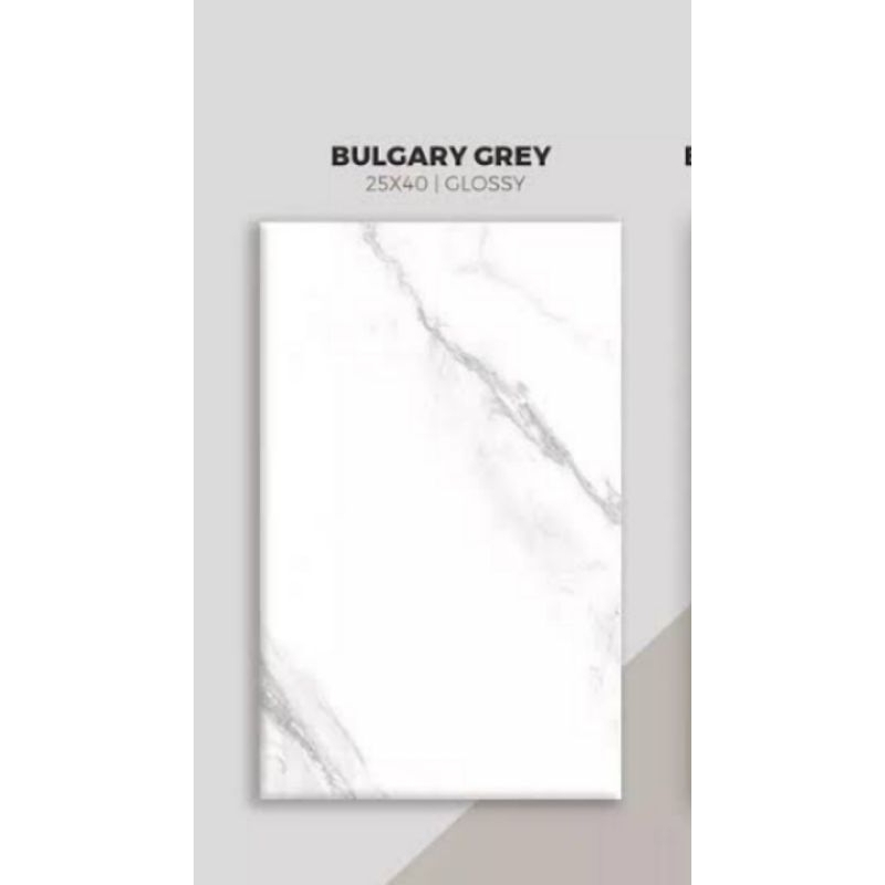 25X40 PLATINUM KW A BULGARY GREY KERAMIK LANTAI DINDING KAMAR MANDI KILAT GLOSSY