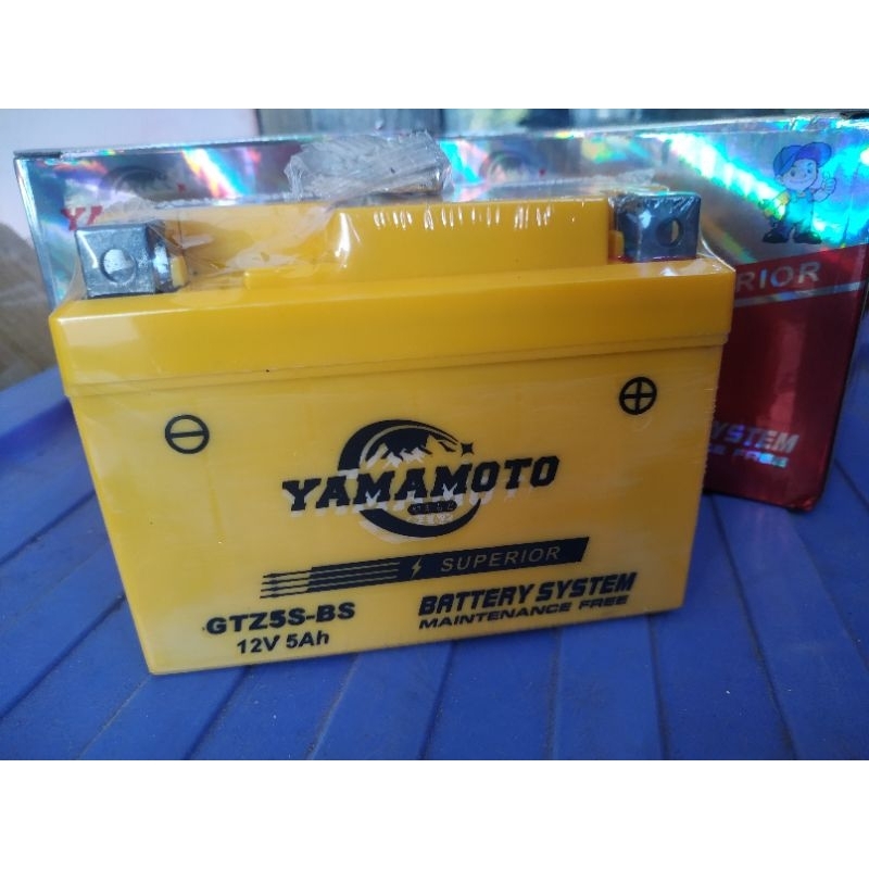 aki yamamoto GTZ5S-BS pabrikan motobatt