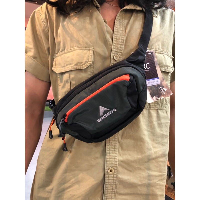 EIGER1989 TAS SELEMPANG PRIA WAIST BAG MEDIUM 3A - TAS PINGGANG PRIA