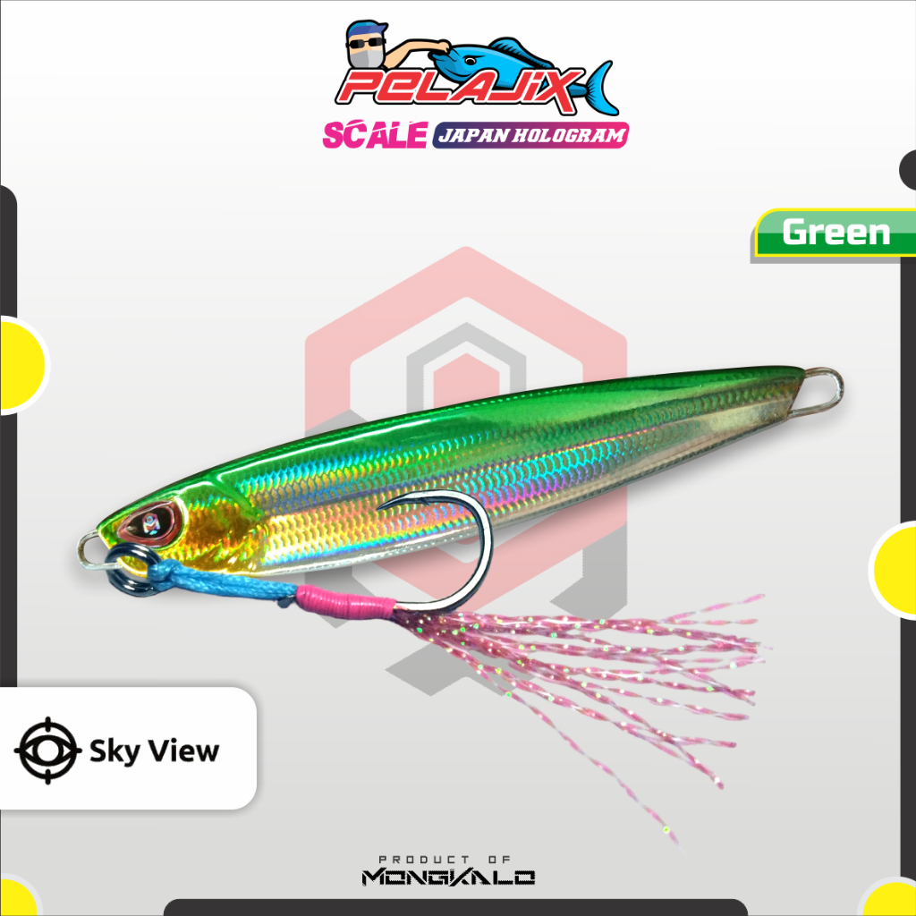 Mongkalo Pelajix Sisik-Kecil noGID noMotif Candy 60 Hijau