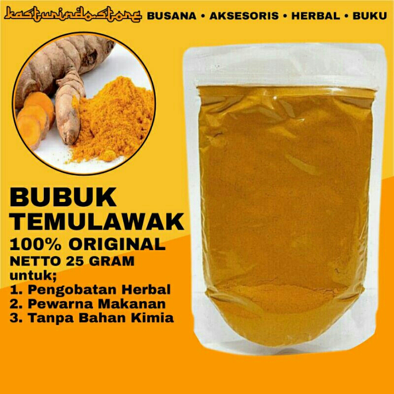 

Bubuk Serbuk Temulawak Curcuma Original Powder Isi 50 Gram Rempah Rempah