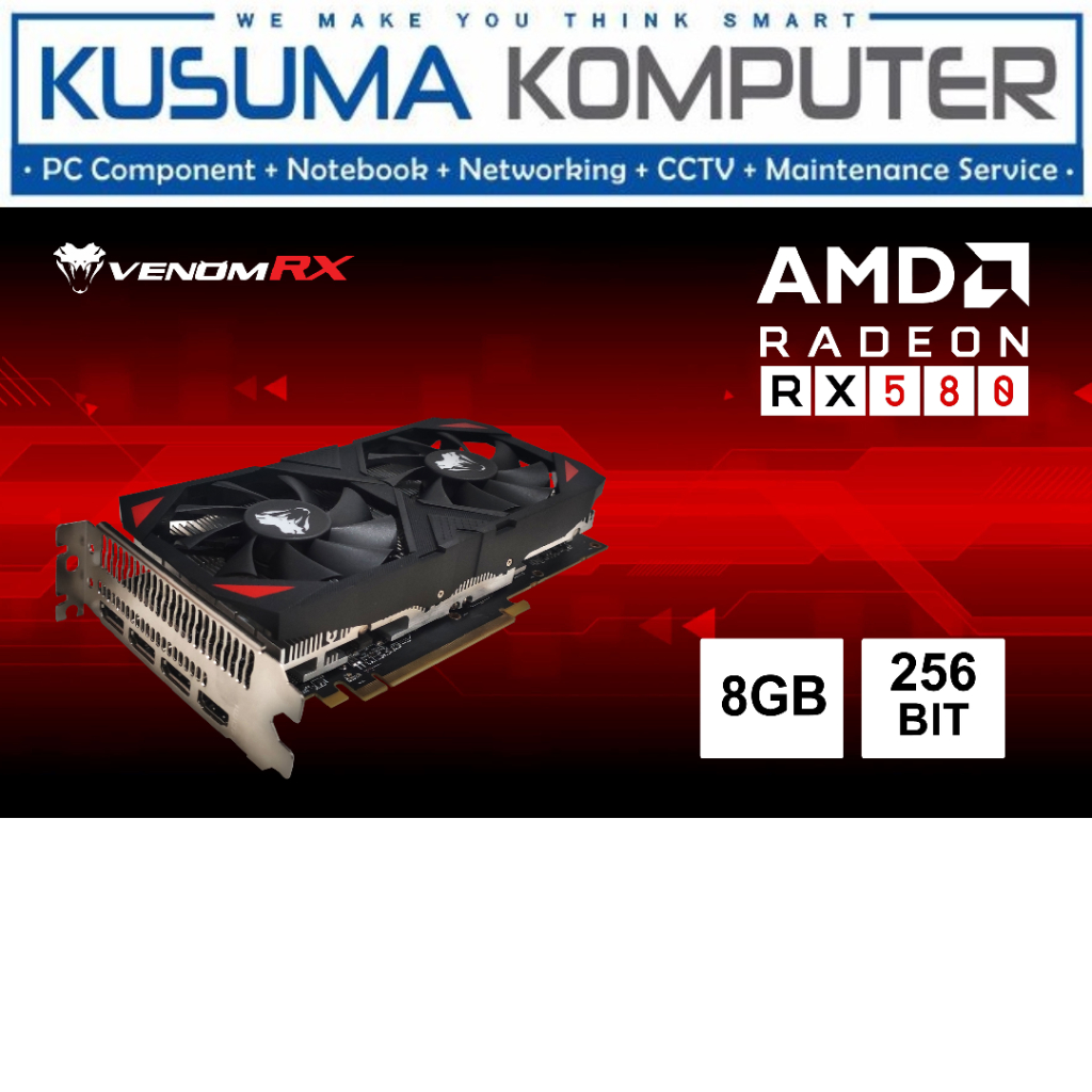 Venomrx VGA Radeon RX580 RX 580 8GB GDDR5
