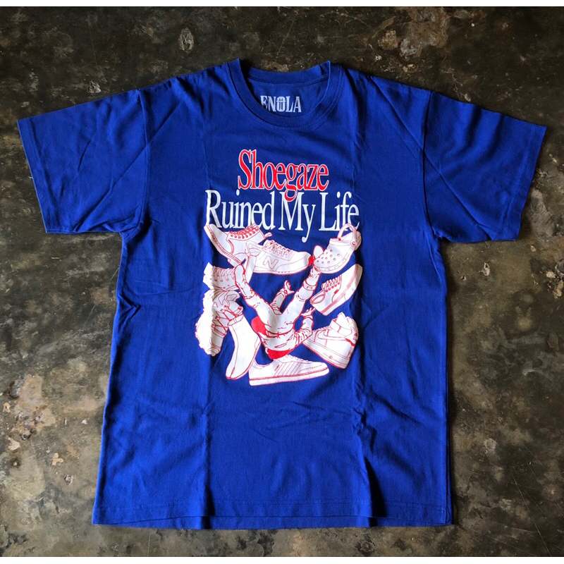 Enola shoegaze ruin blue tshirt