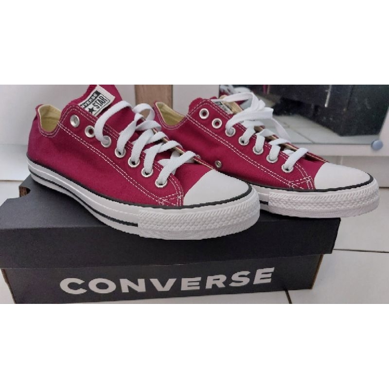 NEW bkn Preloved Converse Unisex - Chuck Taylor All Star Ox Maroon M9691C