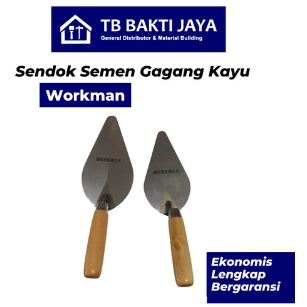 Cetok / Sendok Semen/ Cetok Semen Gagang Kayu/ Cetok Baja Ringan