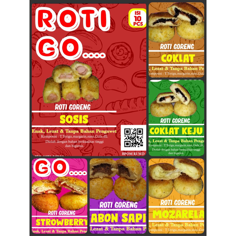 

Roti Go - Roti Goreng Isi 10 ( Frozen )