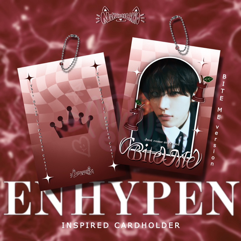 ENHYPEN PC INSPIRED PHOTOCARD HOLDER BITE ME VERSION