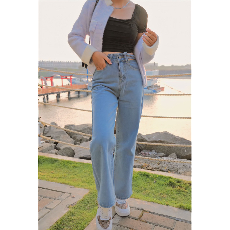 Long High waist kulot jeans