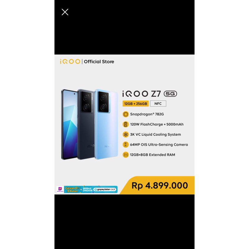 Vivo iQOO z7 (12/256) - Matrix Blue