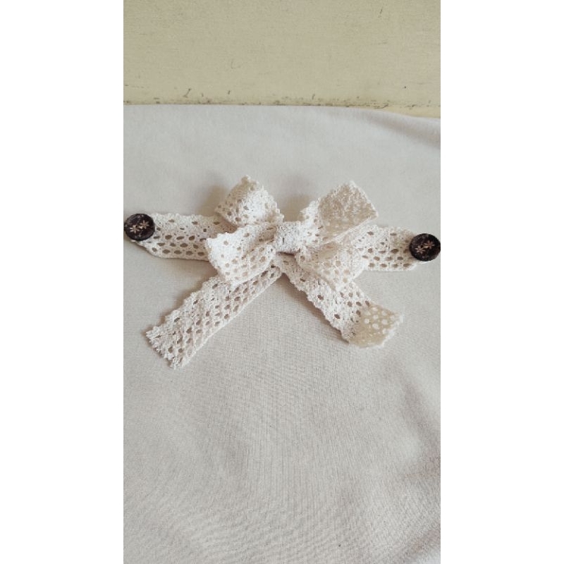 Konektor Masker Pita Lace Korea / Konektor Vintage Renda Sailor Bow