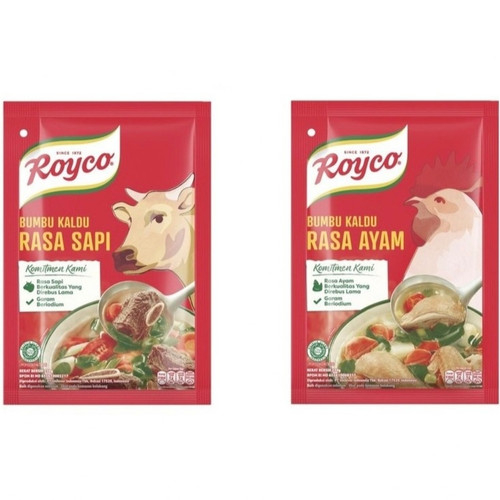 

Kaldu Royco 94 g / Kaldu Rasa Sapi Royco / Kaldu Rasa Ayam Royco