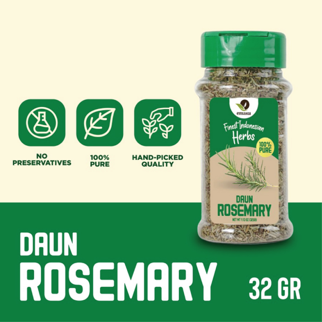

Emaku Daun Rosemary Kering / Dried Rosemary Leaves